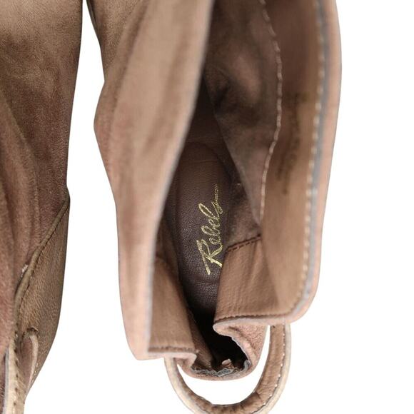 Rebels Shoes Womens 9 Bootie Fashion Block Heel Lifestyle Classic Slouchy Brown - Picture 8 of 16